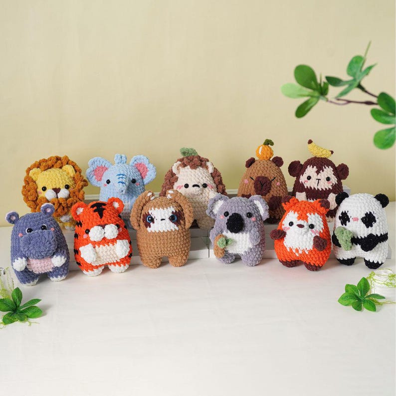 28in1 Tiny Beasties Collection Crochet Patterns