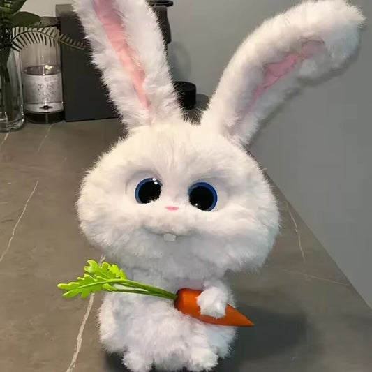 Disney The Secret Life Of Pets Cute Rabbit Doll Plush Toys Snowball Carrots Movable Ears Cartoon Dolls Girl Gift Room Decoration
